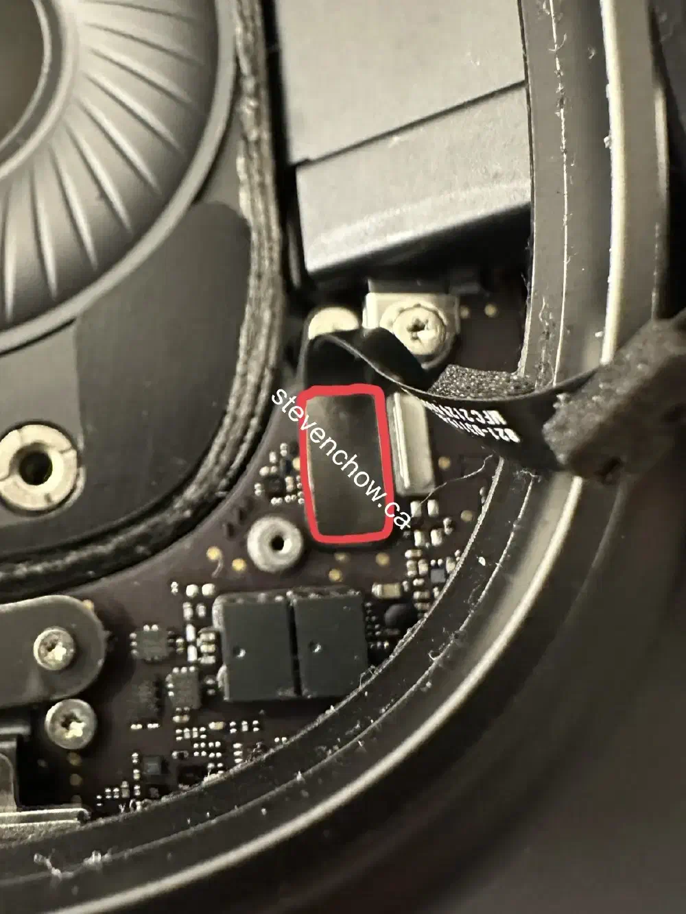 Step 3: Release snap connector.
