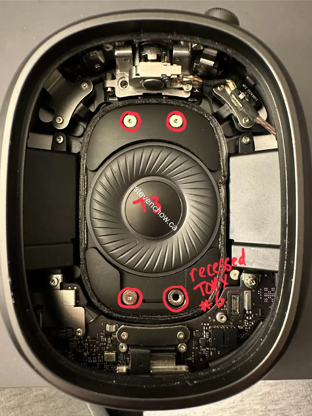 Step 4: Remove speaker.