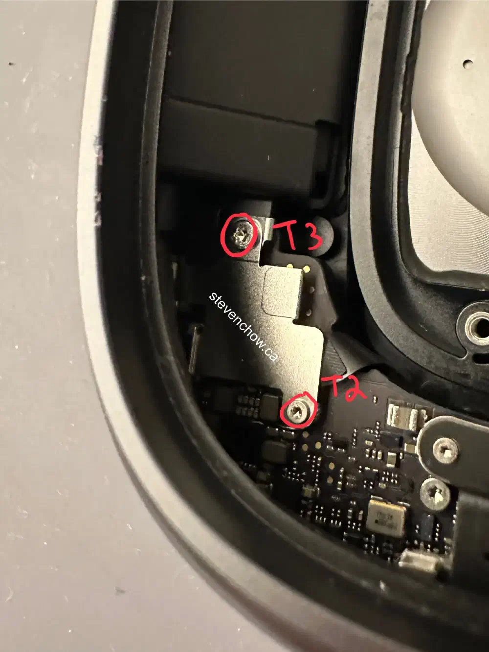 Step 5: Remove battery cover and release snap connector.