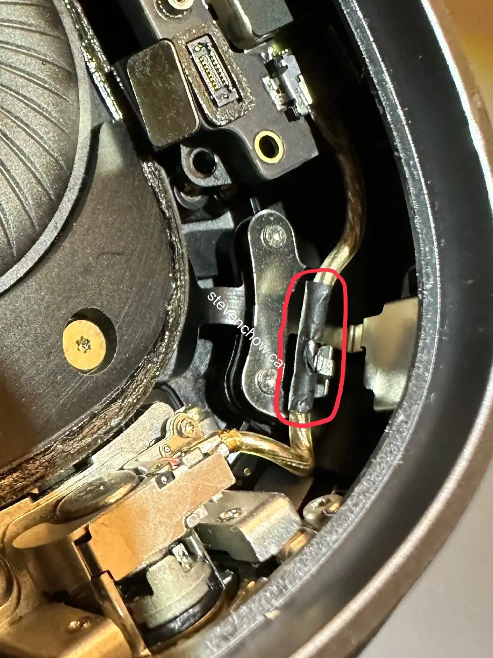Step 8: Release cable from tension clip.